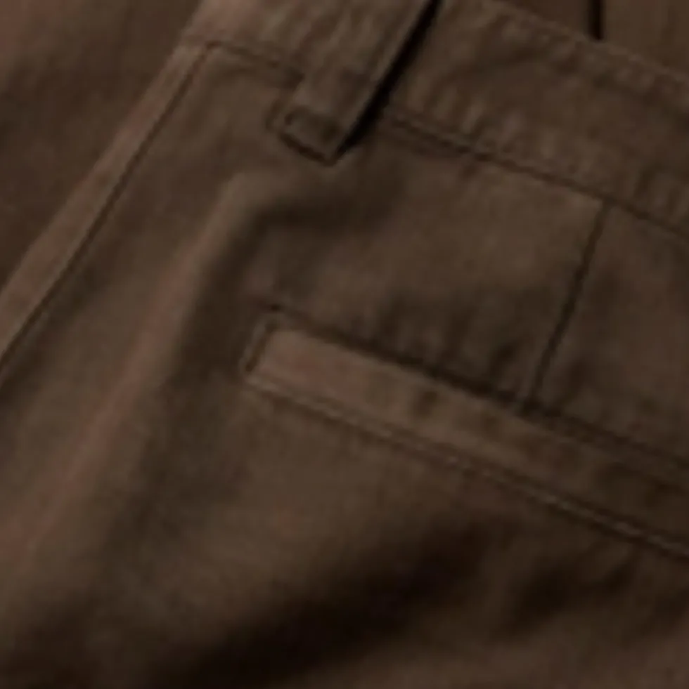 Slim Fit Linen Rich Herringbone Trousers
