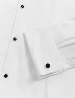 Slim Fit Luxury Cotton Double Cuff Dress Shirt