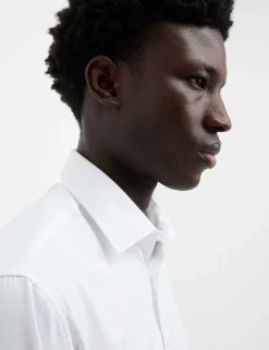 Slim Fit Luxury Cotton Twill Shirt