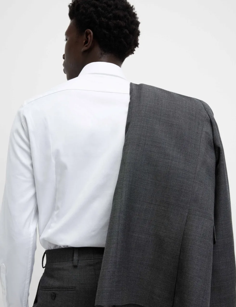 Slim Fit Luxury Cotton Twill Shirt