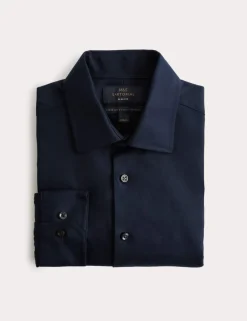 Slim Fit Luxury Cotton Twill Shirt