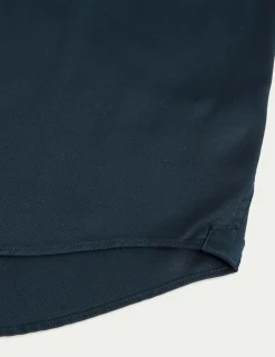 Slim Fit Luxury Cotton Twill Shirt