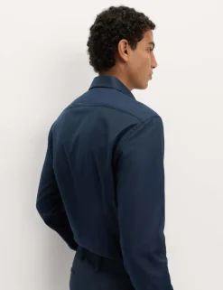 Slim Fit Luxury Cotton Twill Shirt