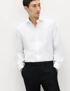 Slim Fit Luxury Pure Cotton Twill Shirt
