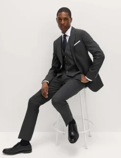 Slim Fit Machine Washable Suit Trousers