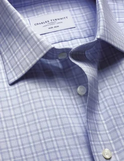 Slim Fit Non Iron Check Twill Shirt