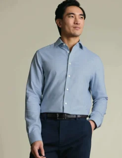 Slim Fit Non Iron Cotton Rich Check Shirt