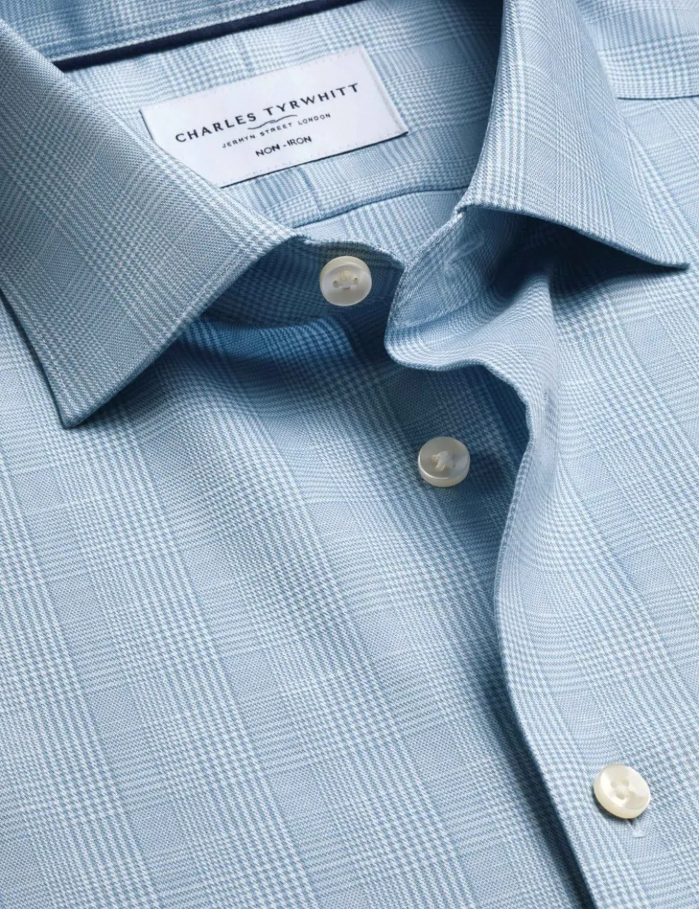 Slim Fit Non Iron Cotton Rich Check Shirt