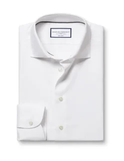Slim Fit Non Iron Cotton Linen Oxford Shirt
