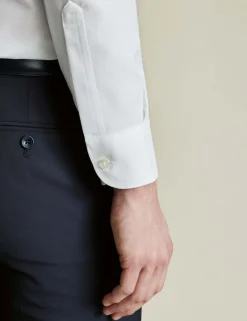 Slim Fit Non Iron Cotton Linen Oxford Shirt