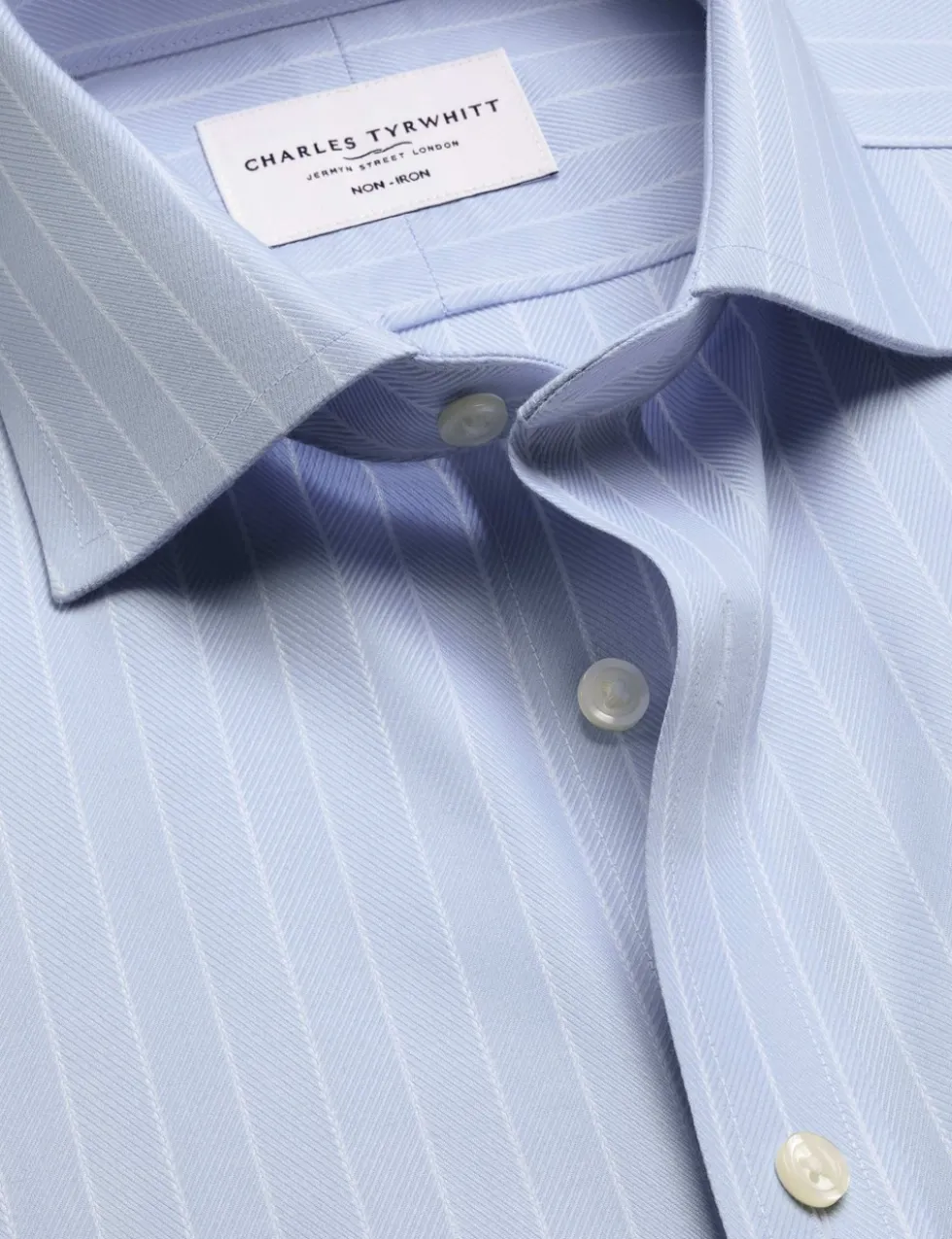 Slim Fit Non Iron Herringbone Shirt