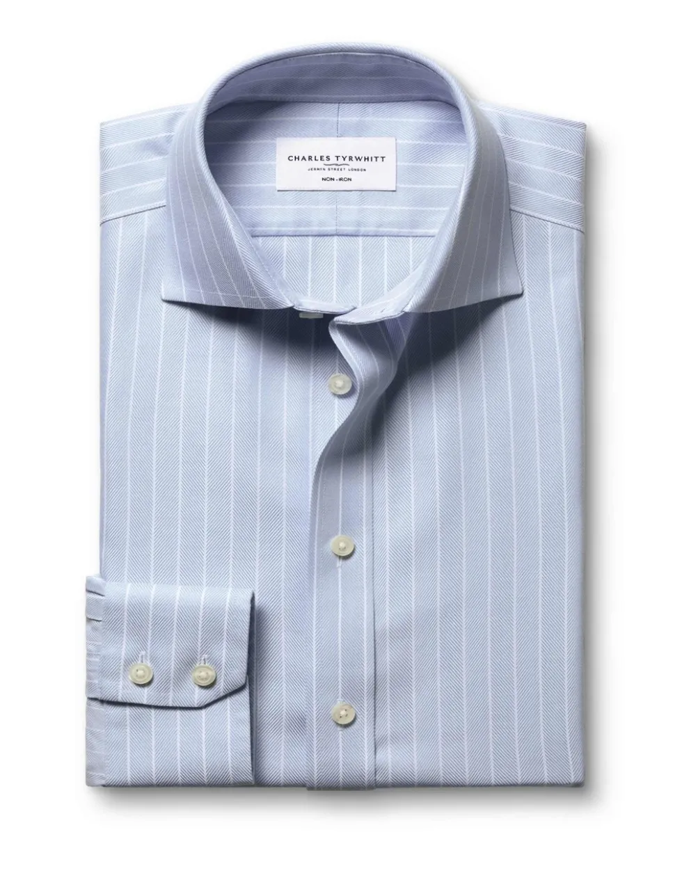 Slim Fit Non Iron Herringbone Shirt
