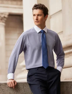 Slim Fit Non Iron Pure Cotton Check Shirt