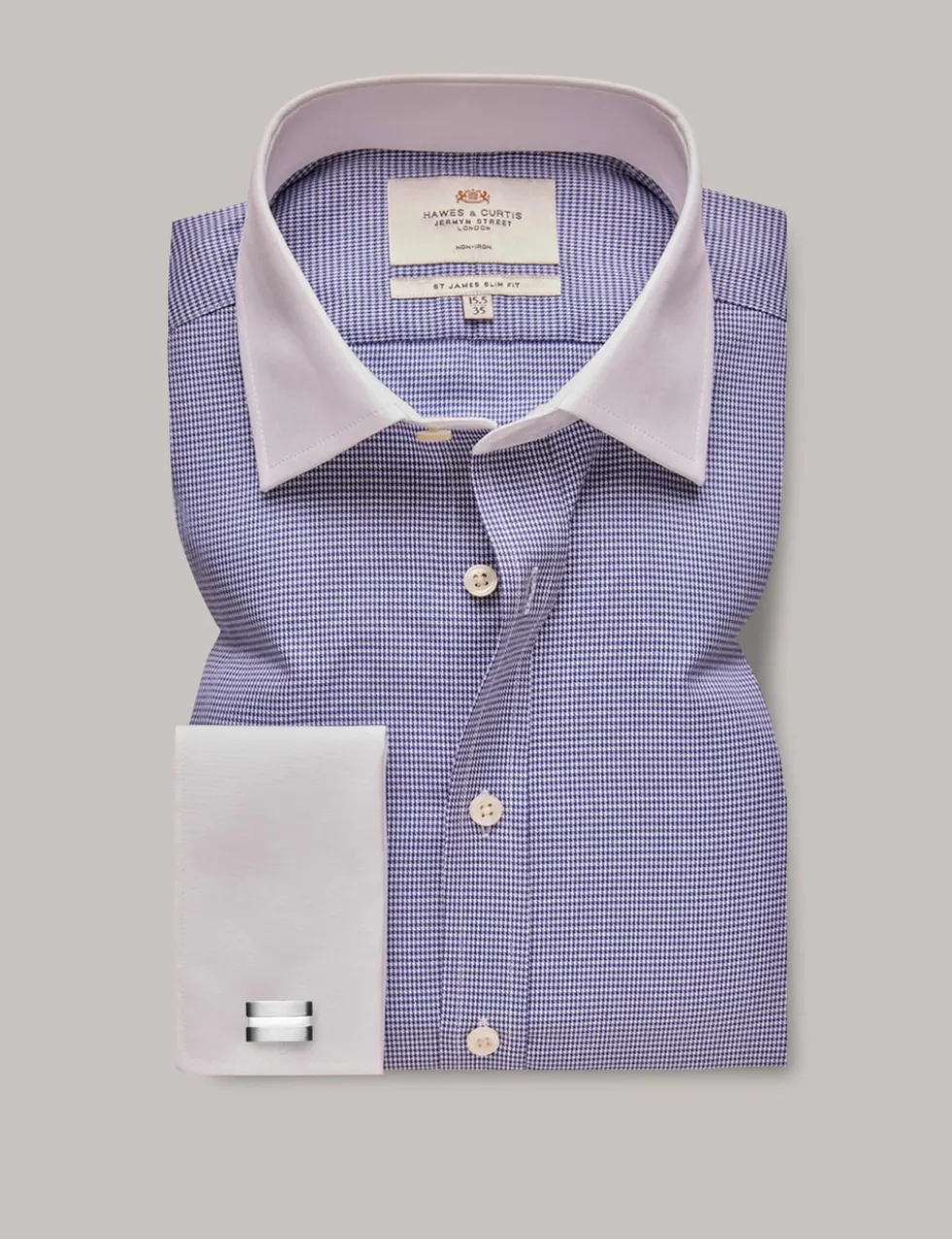 Slim Fit Non Iron Pure Cotton Check Shirt