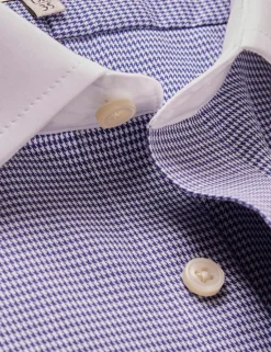 Slim Fit Non Iron Pure Cotton Check Shirt