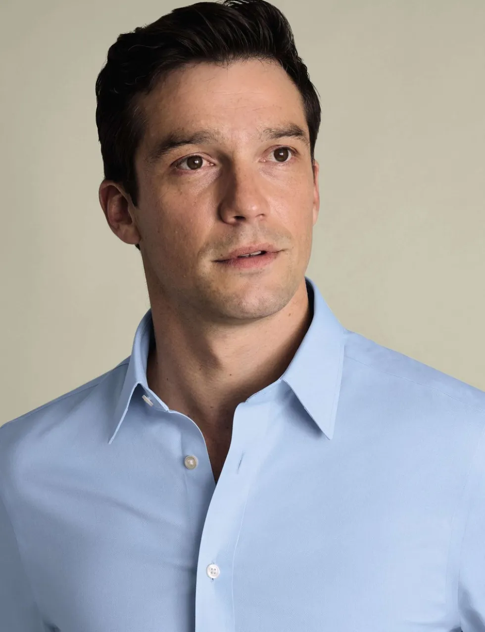 Slim Fit Non Iron Pure Cotton Twill Shirt