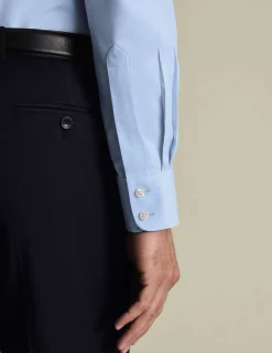 Slim Fit Non Iron Pure Cotton Twill Shirt