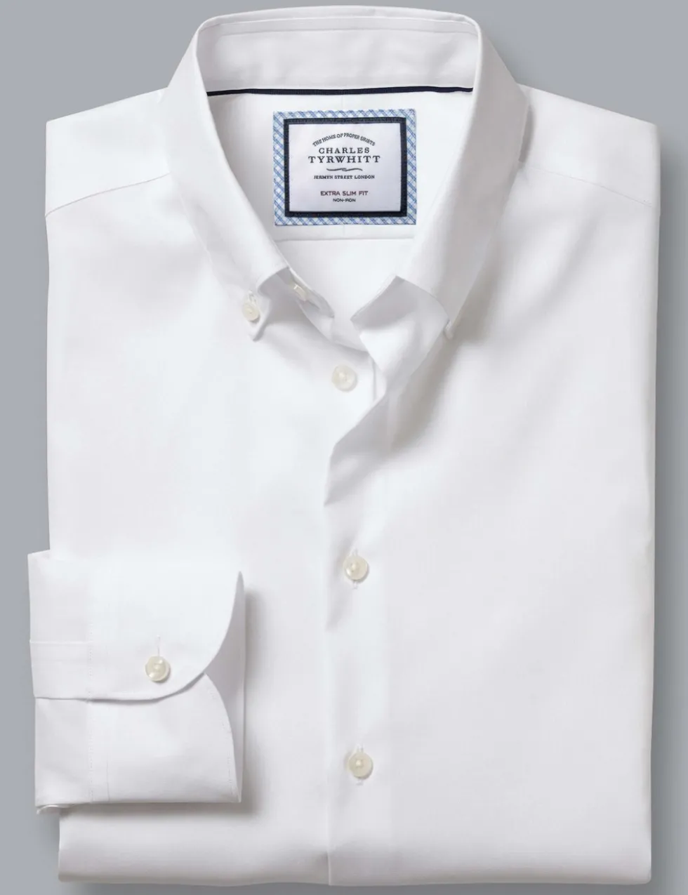 Slim Fit Non Iron Pure Cotton Oxford Shirt