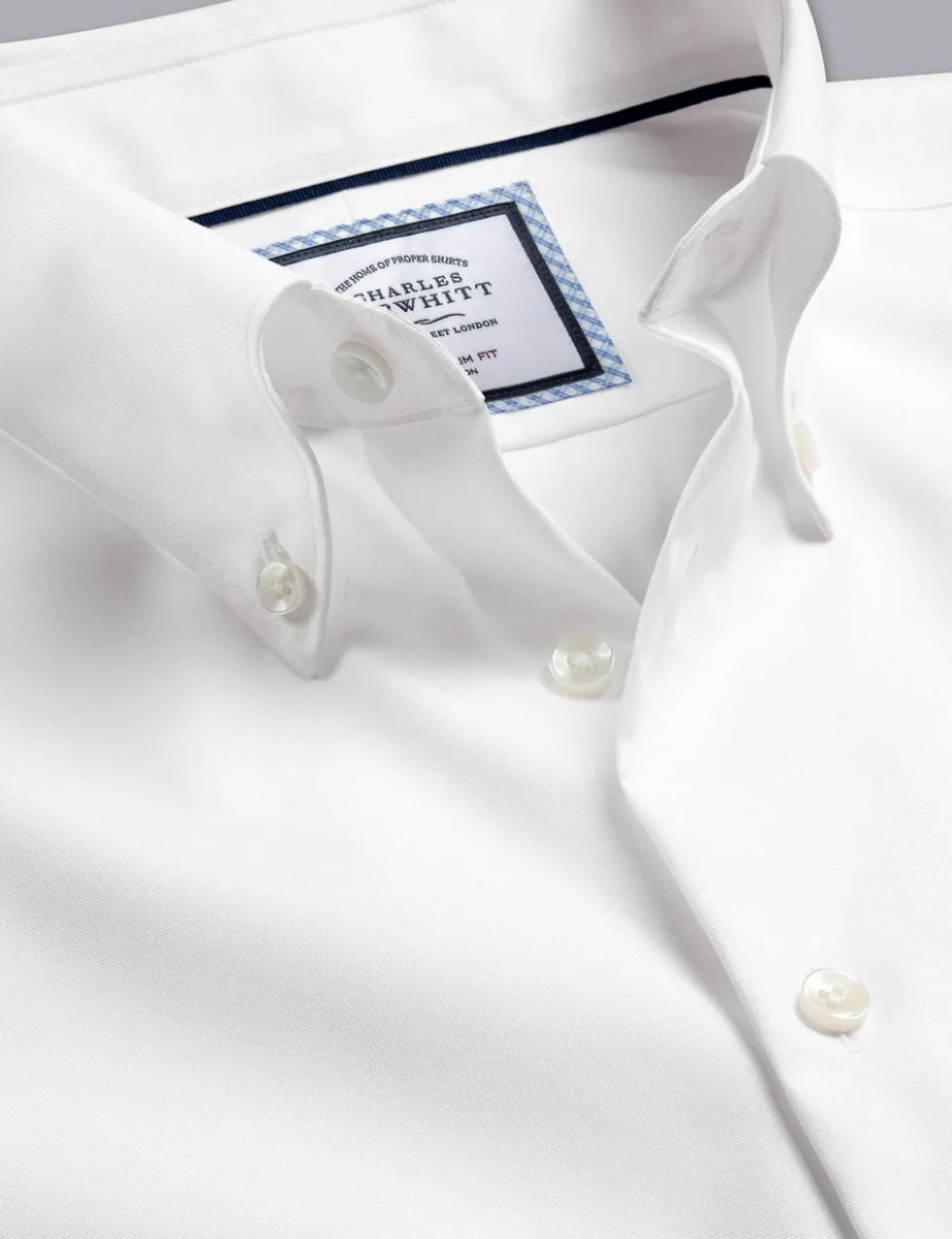 Slim Fit Non Iron Pure Cotton Oxford Shirt