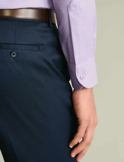Slim Fit Non Iron Pure Cotton Textured Shirt
