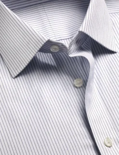 Slim Fit Non Iron Pure Cotton Striped Shirt