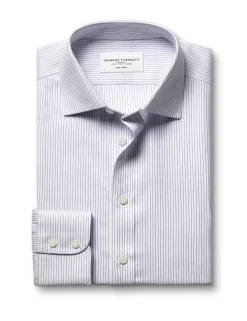 Slim Fit Non Iron Pure Cotton Striped Shirt