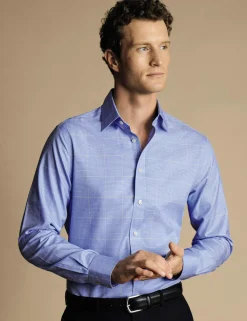 Slim Fit Non Iron Pure Cotton Check Shirt
