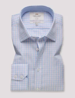 Slim Fit Non Iron Pure Cotton Check Shirt