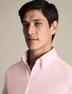 Slim Fit Non Iron Pure Cotton Oxford Shirt