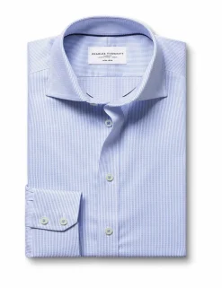 Slim Fit Non Iron Pure Cotton Striped Shirt