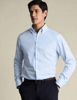 Slim Fit Non Iron Pure Cotton Striped Shirt
