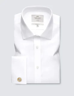Slim Fit Non Iron Pure Cotton Twill Shirt