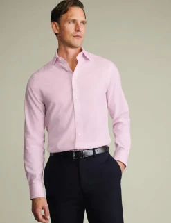 Slim Fit Non Iron Pure Cotton Twill Shirt