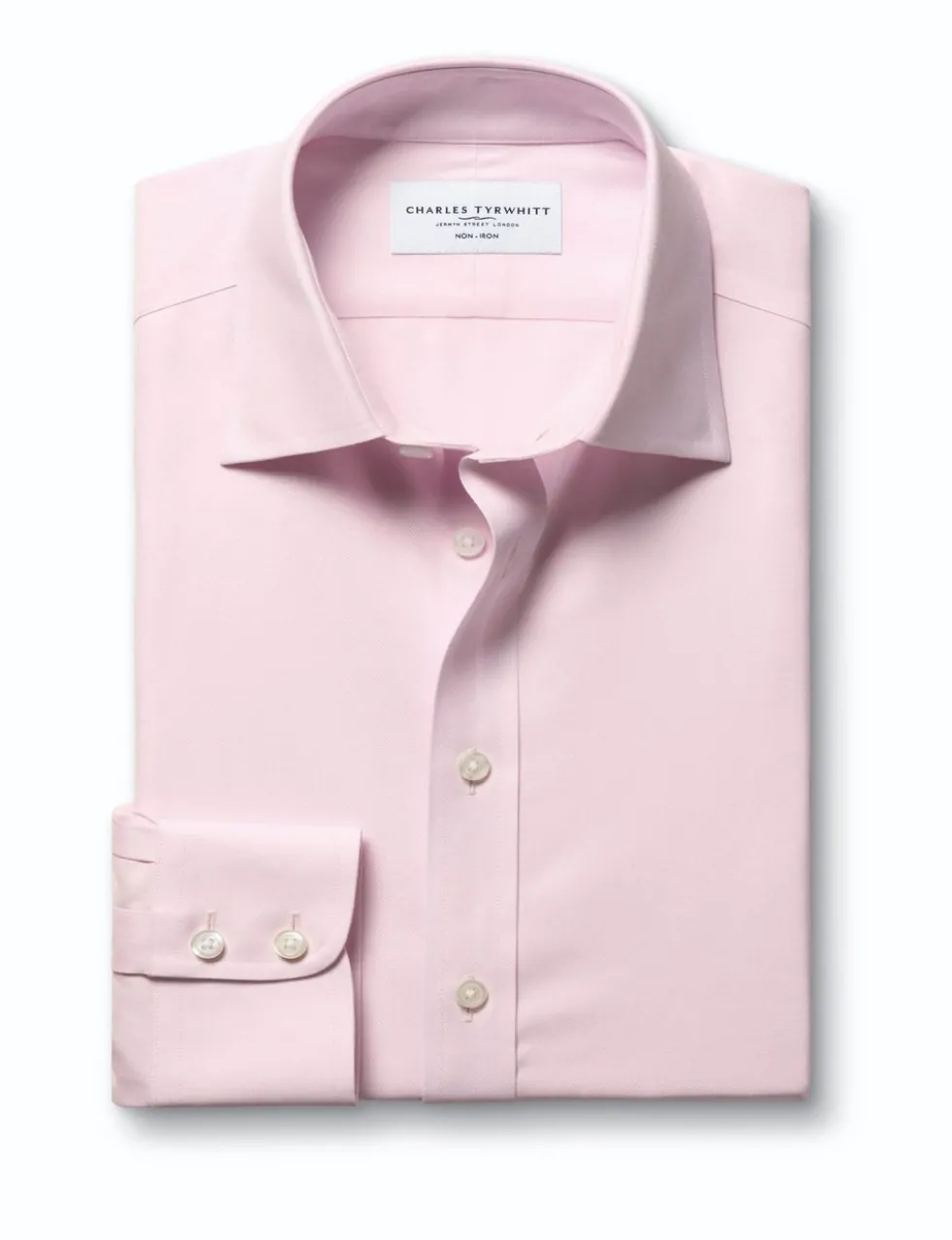 Slim Fit Non Iron Pure Cotton Twill Shirt