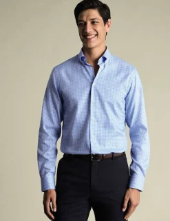 Slim Fit Non Iron Pure Cotton Check Shirt