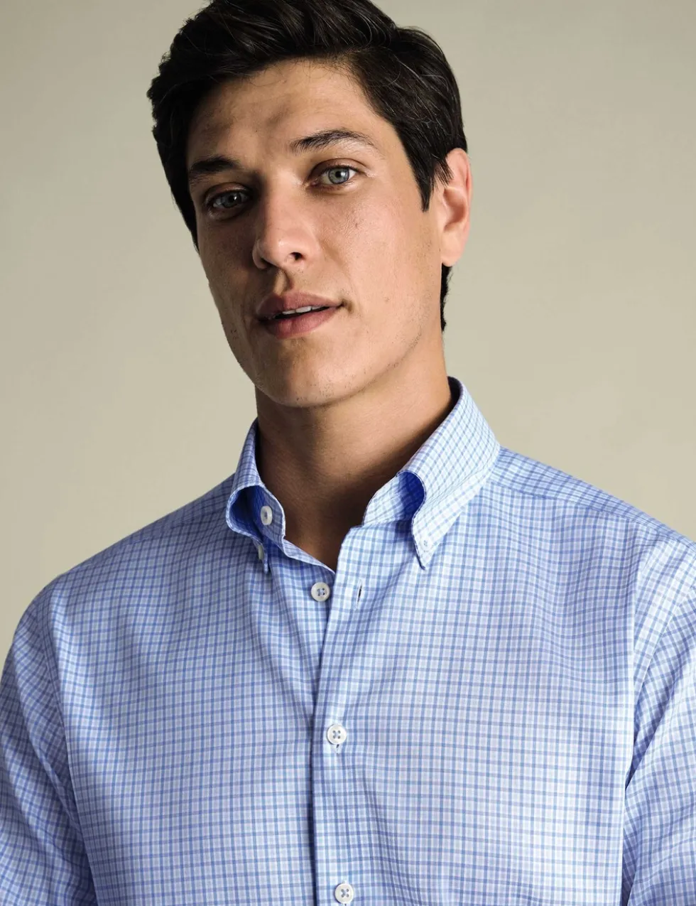 Slim Fit Non Iron Pure Cotton Check Shirt