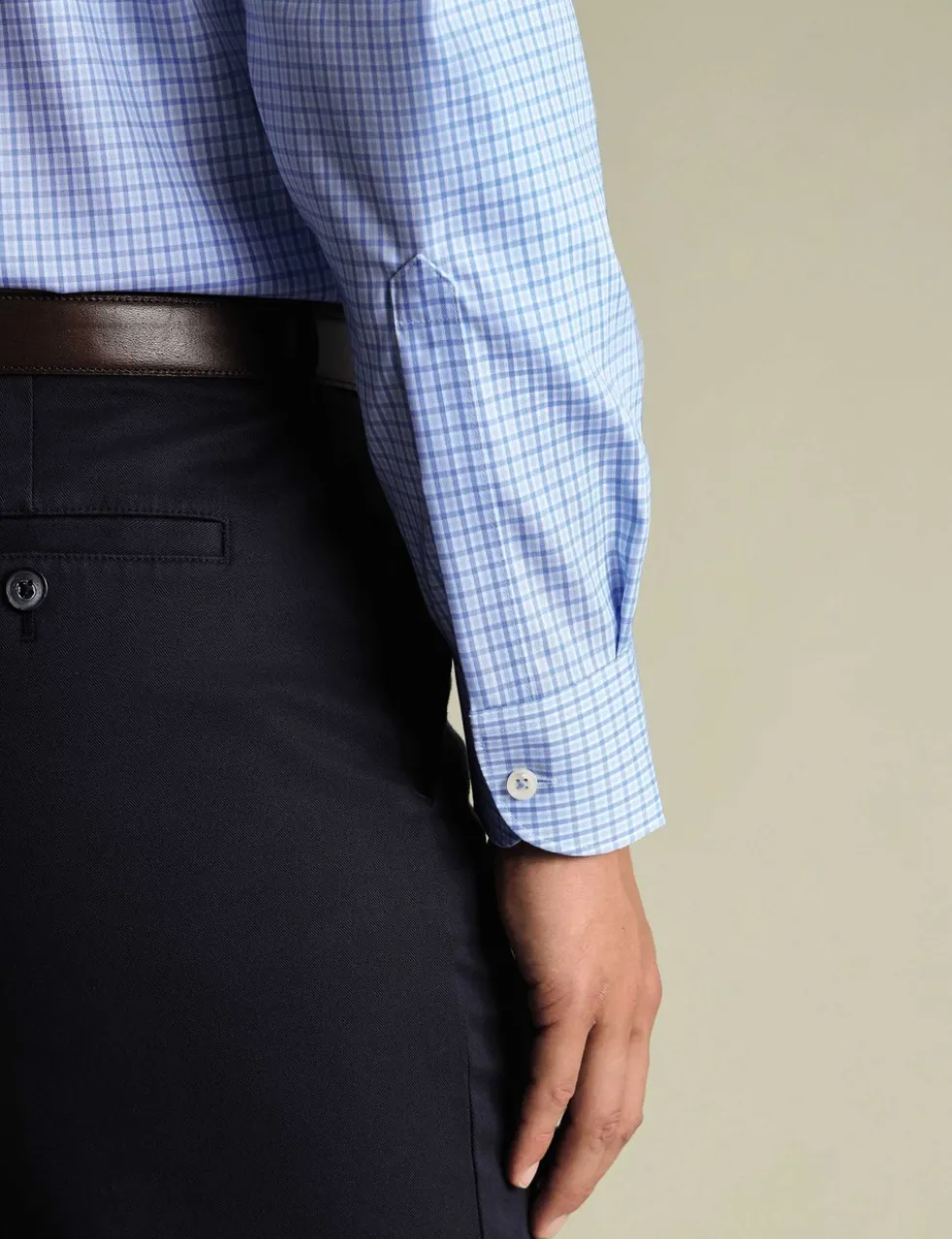 Slim Fit Non Iron Pure Cotton Check Shirt