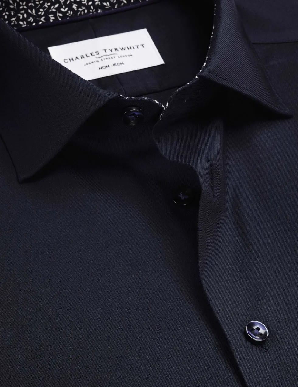 Slim Fit Non Iron Pure Cotton Floral Shirt