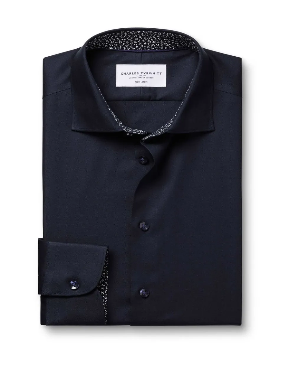 Slim Fit Non Iron Pure Cotton Floral Shirt