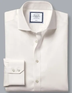 Slim Fit Non Iron Pure Cotton Twill Shirt