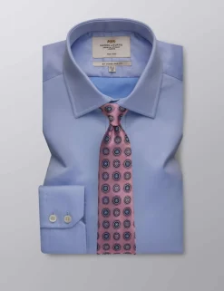 Slim Fit Non Iron Pure Cotton Twill Shirt