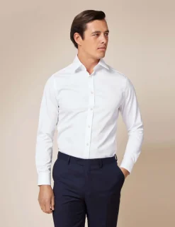 Slim Fit Non Iron Pure Cotton Twill Shirt
