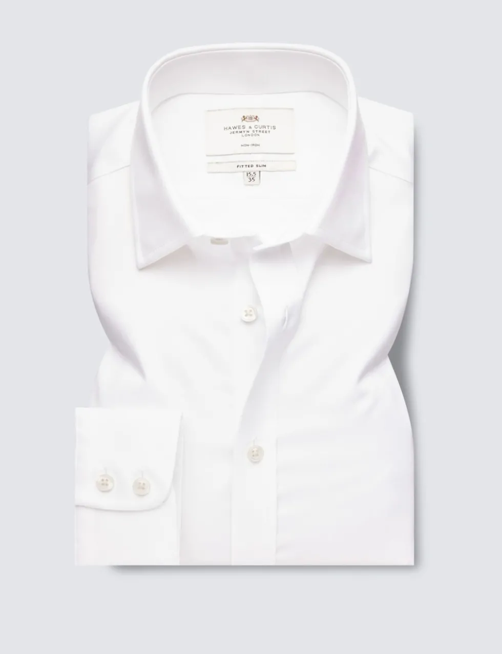 Slim Fit Non Iron Pure Cotton Twill Shirt