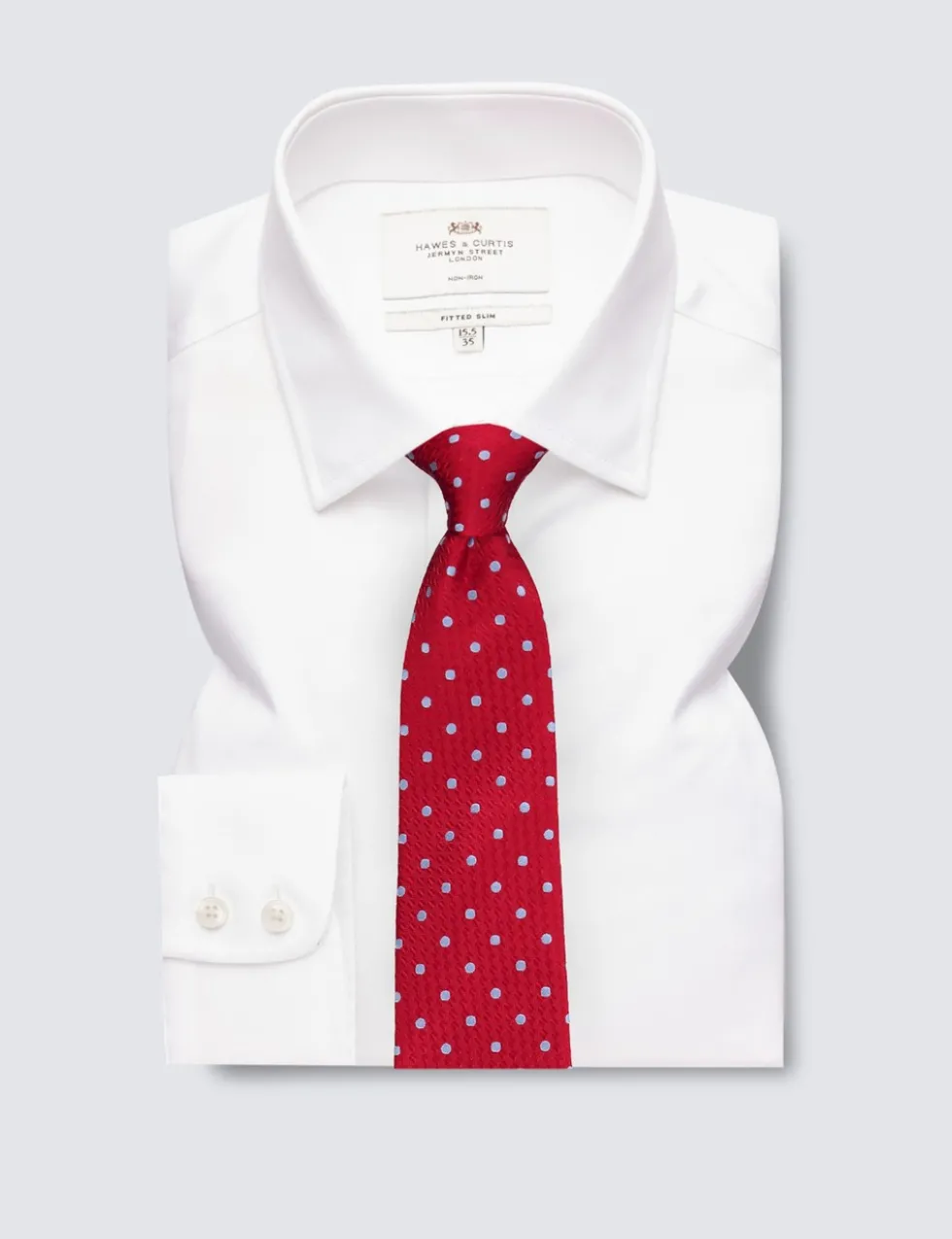 Slim Fit Non Iron Pure Cotton Twill Shirt