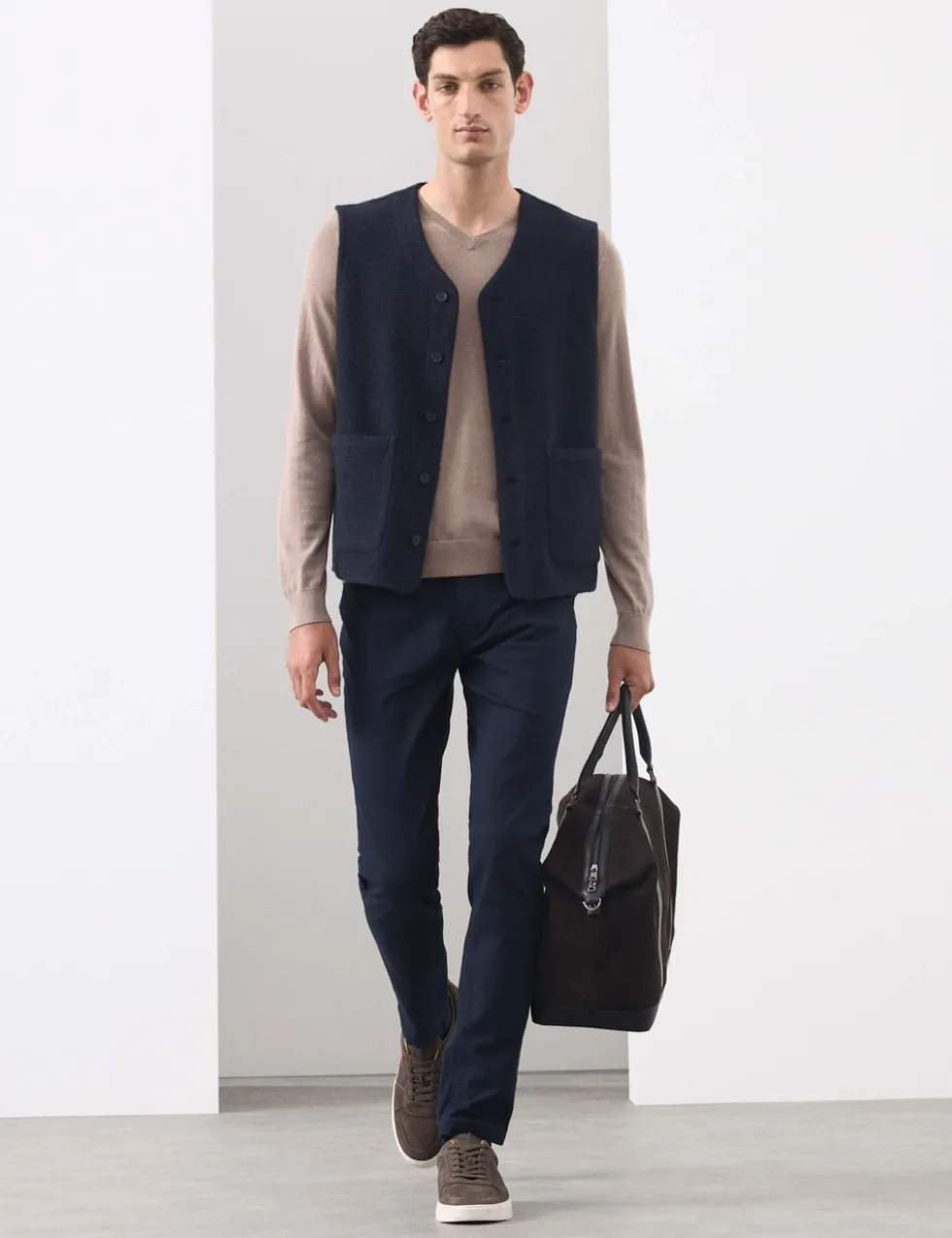 Slim Fit Performance Twill 5 Pocket Trousers