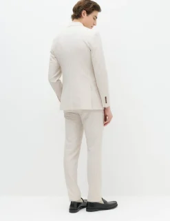 Slim Fit Pinstripe Double Breasted Jacket