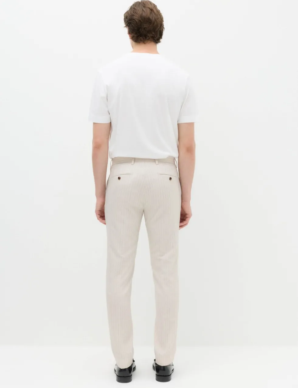 Slim Fit Pinstripe Suit Trousers