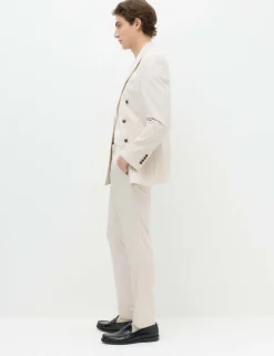 Slim Fit Pinstripe Suit Trousers