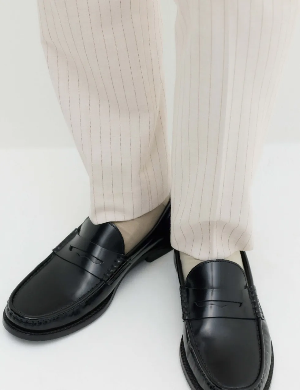 Slim Fit Pinstripe Suit Trousers