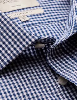 Slim Fit Pure Cotton Check Shirt